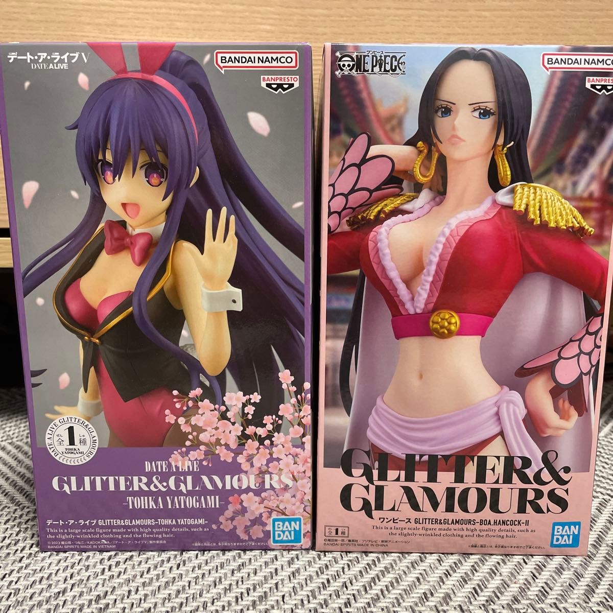 GLITTER & GLAMOURS フィギュア ワンピース ハンコック、デートアライブⅤ 夜十神刀香