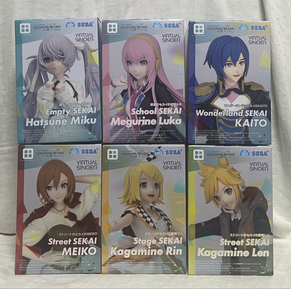 プロジェクトセカイ カラフルステージ Desktop×decorate collectionsフィギュア*6点セット★初音ミク 巡音ルカ 鏡音リン レン MEIKO KAITO
