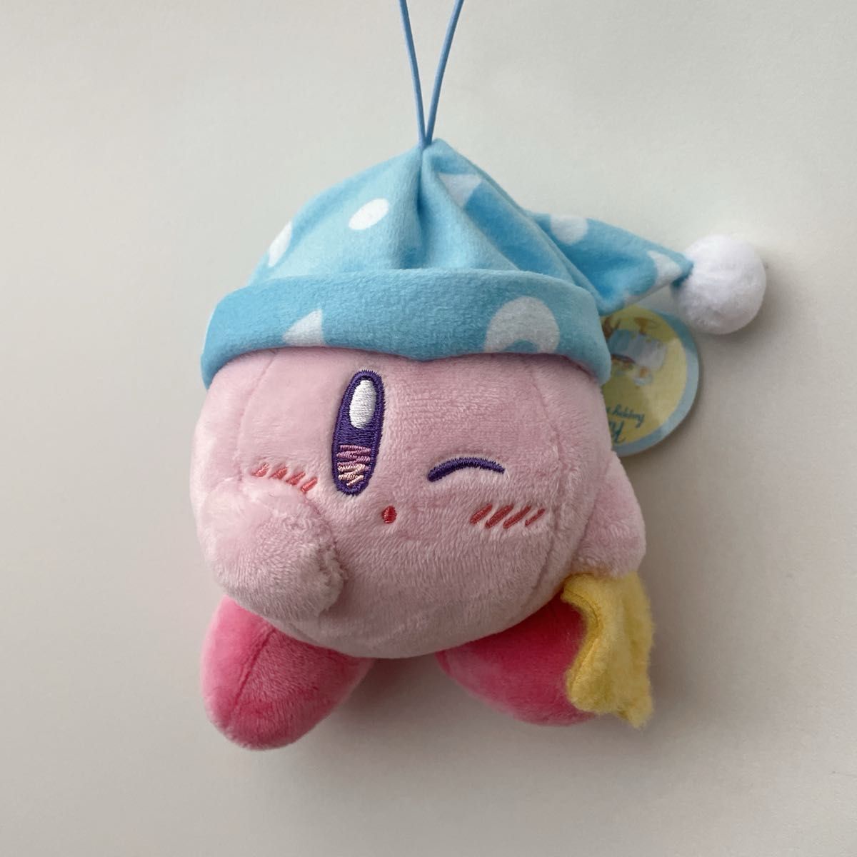 カービィ(おはよう) ハッピーモーニングminiぬいぐるみ 「星のカービィ」タグ付き　かわいい