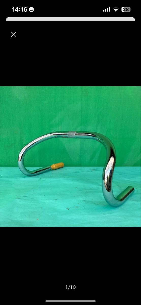 NITTO B123 390 NJS 鉄 25.4 競輪ピスト ハンドル 