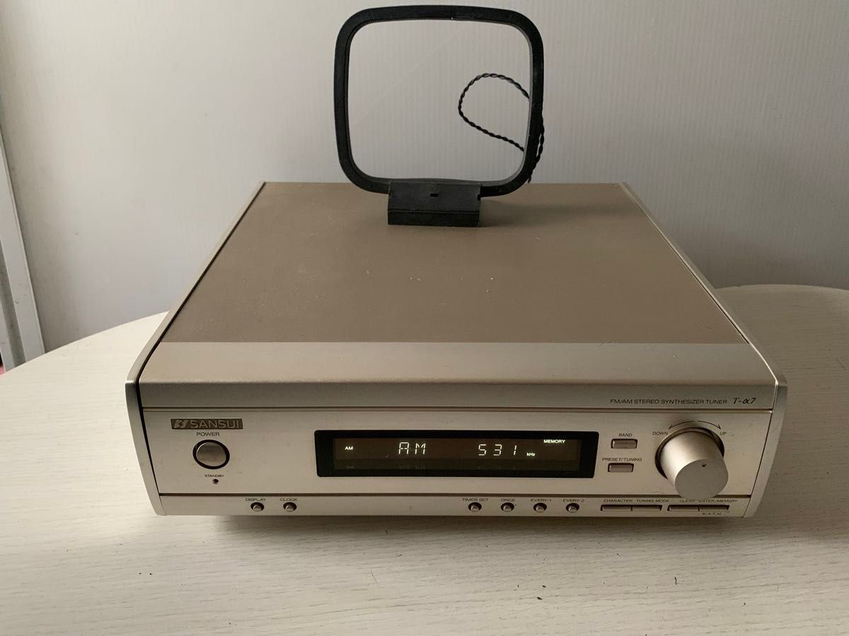 Sansui T-alpha 7 FM AM stereo tuner, used, listed in Japan
