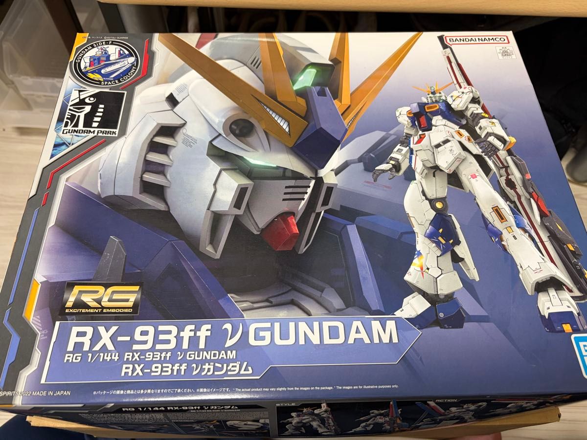 RG 1/144 RX-93ff Nu Gundam plastic model kit