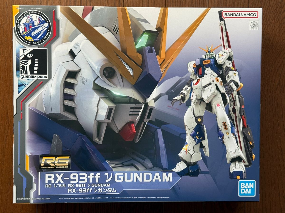 RG 1/144 RX-93ff Nu Gundam plastic model kit