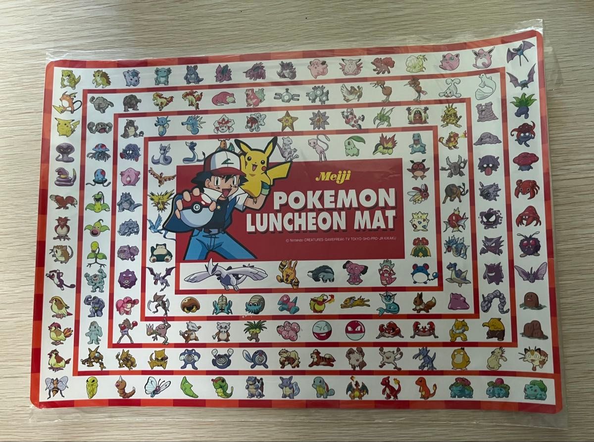 ポケットモンスター ランチョンマット 明治 非売品 (Retro Pokemon Meiji Promo Placemat)