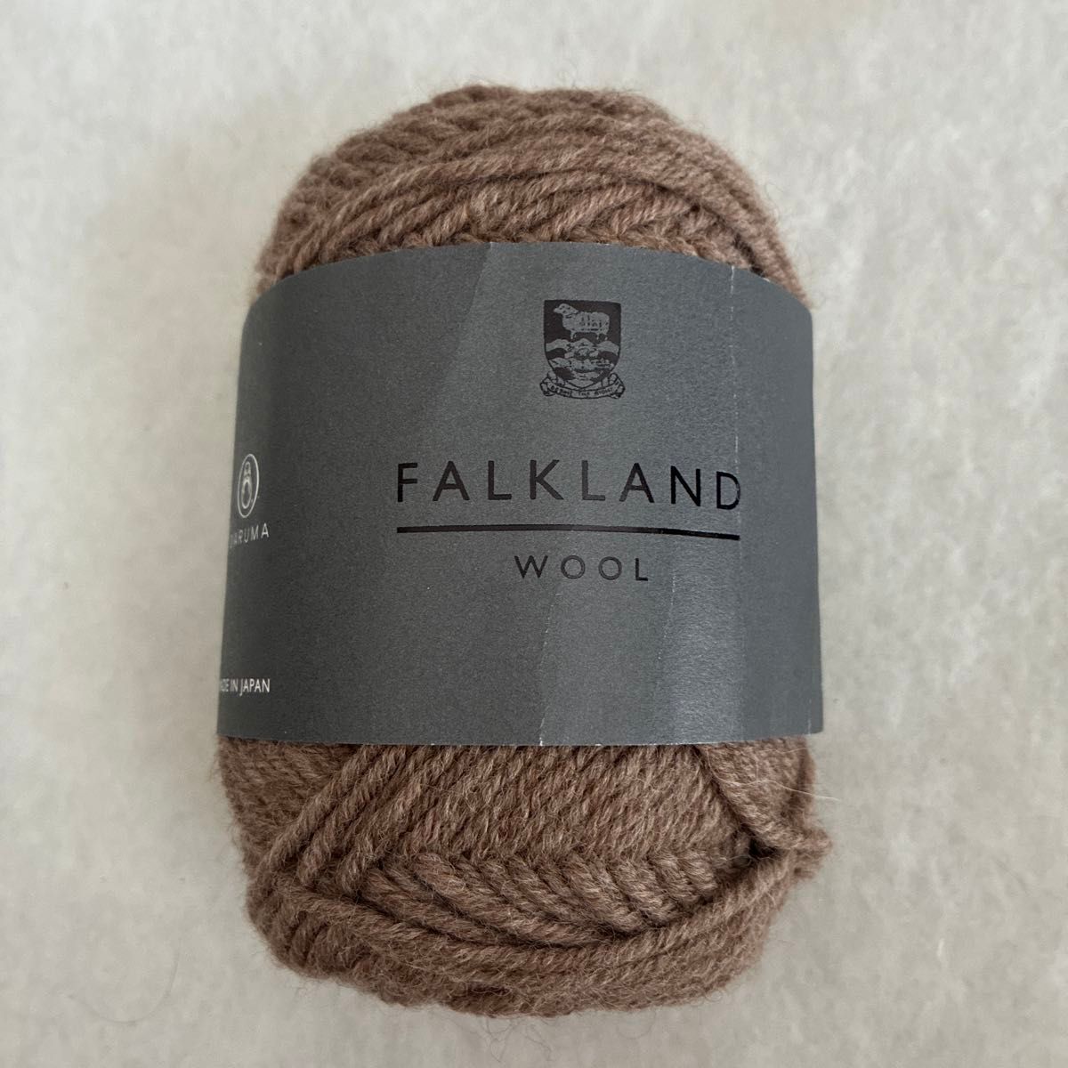 【DARUMA】Falkland Wool Yarn Super Bulky col.3 Brown 40g