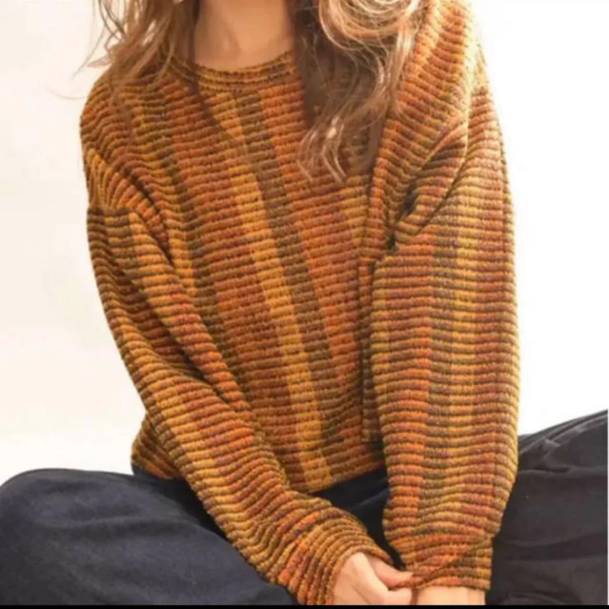 ZARA ラメ繊維 MIXカラー ドルマン袖 ニット