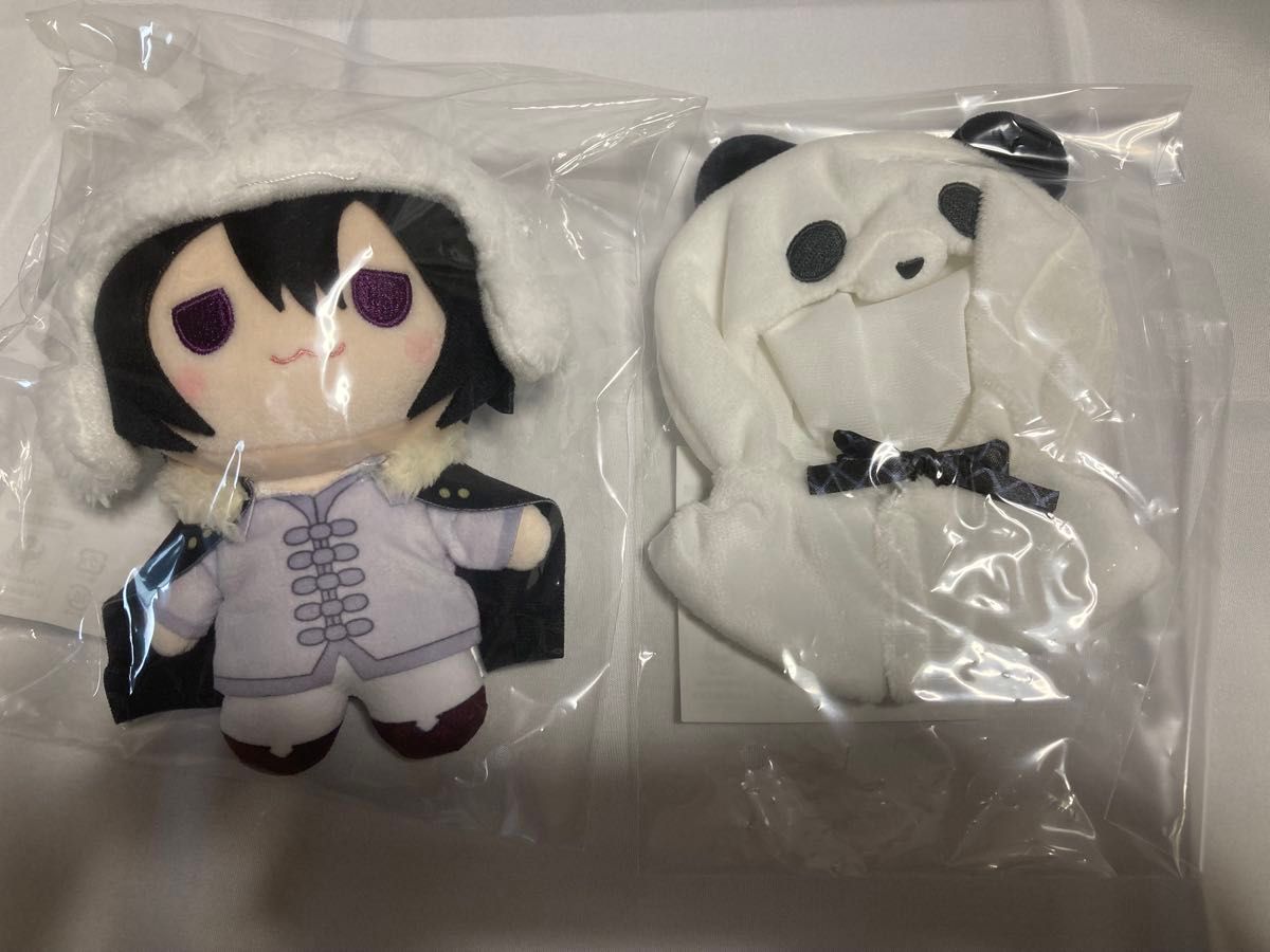 文豪ストレイドッグス 着せ替えっこぬいぐるみくじ A賞 フョードル C賞 着せ替えポンチョ パンダ 2点セット