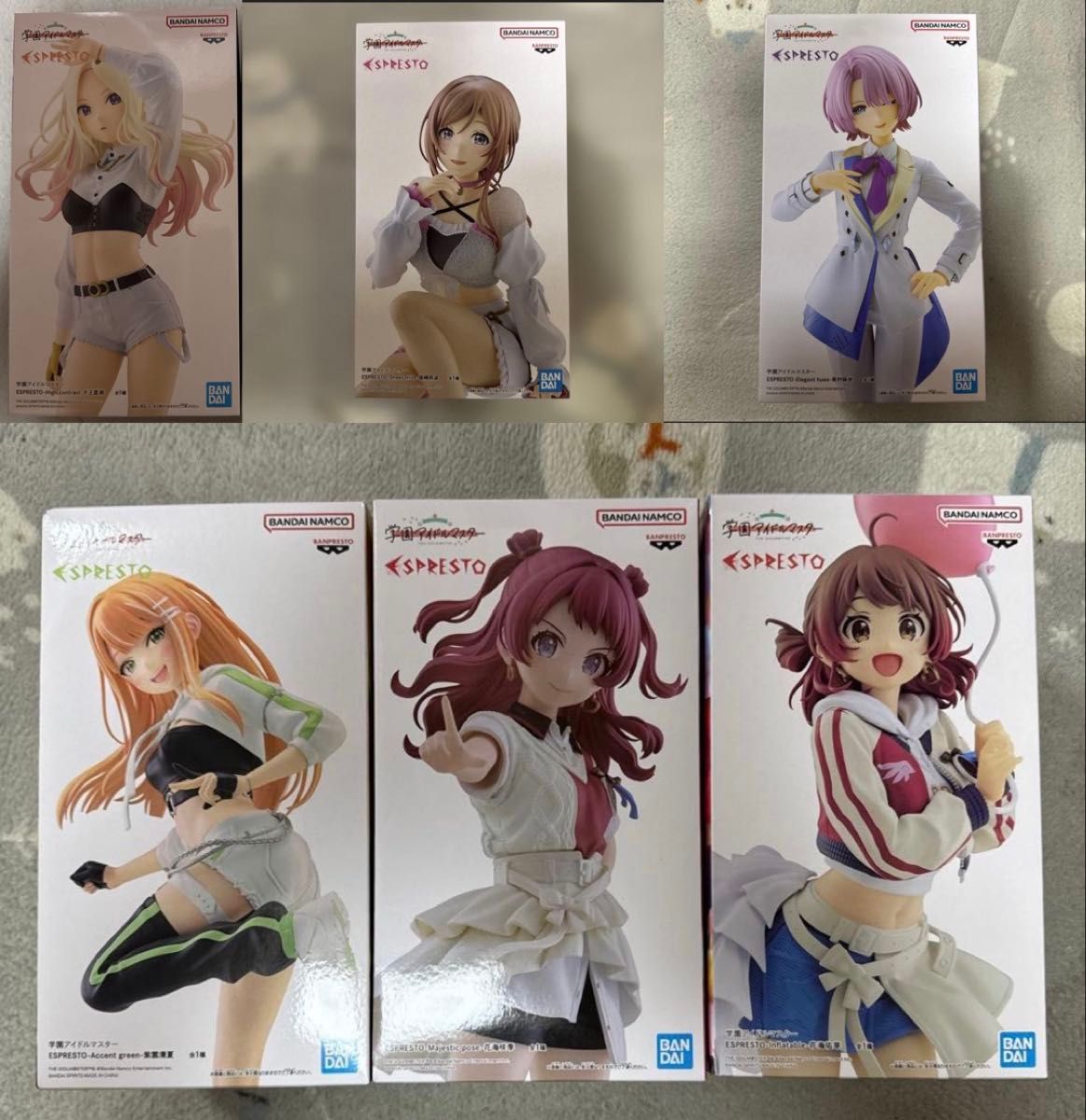 学園アイドルマスター ESPRESTO フィギュア 6点セット BANPRESTO