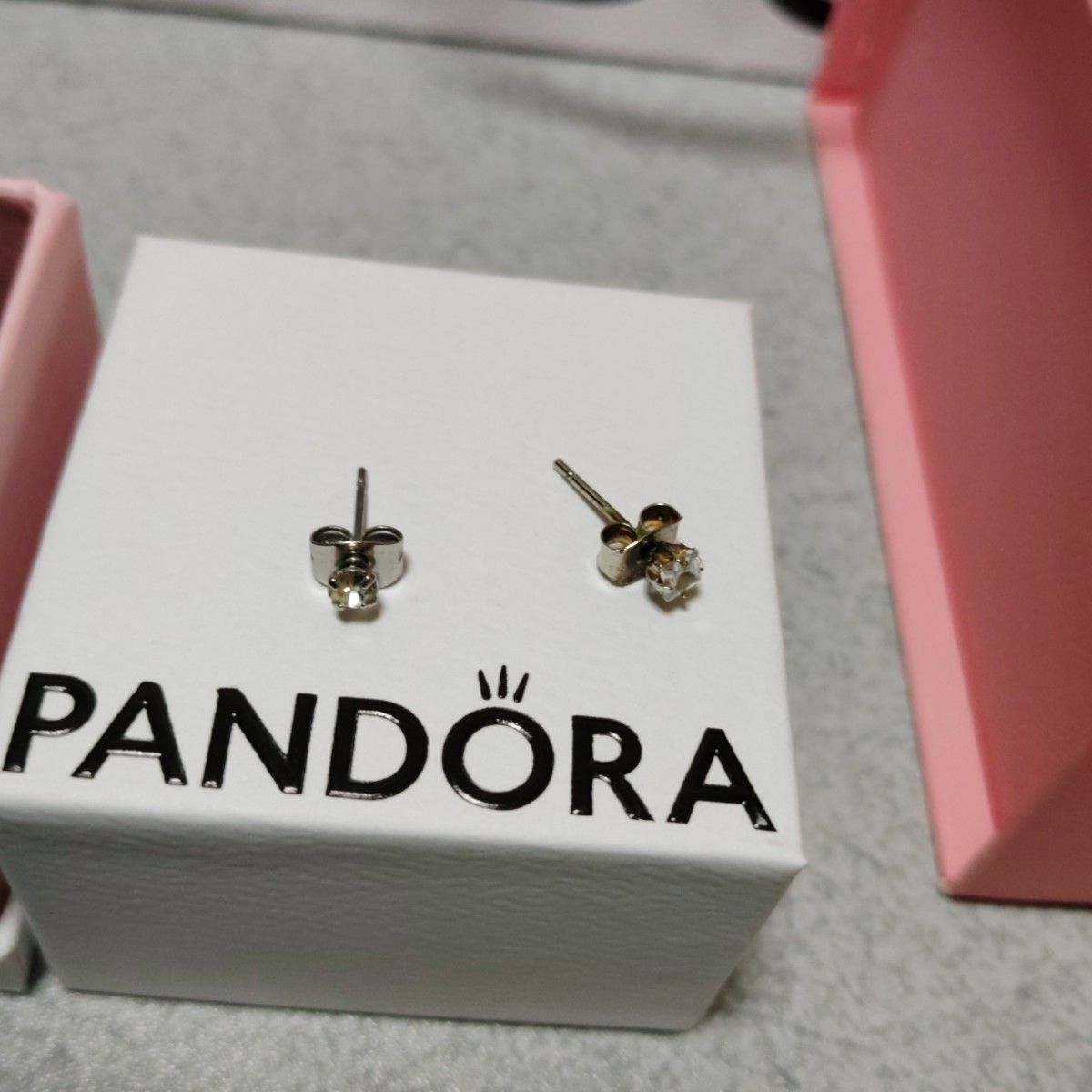 PANDORA Earrings Pair with Stones Pandora