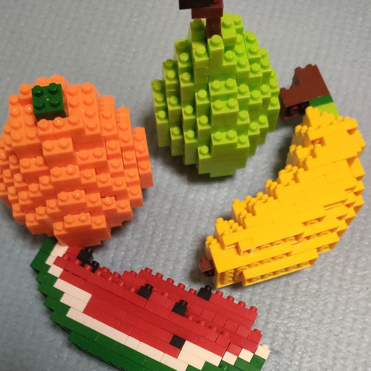 LEGOブロックmini フルーツ 4種類　(ジャンク品)