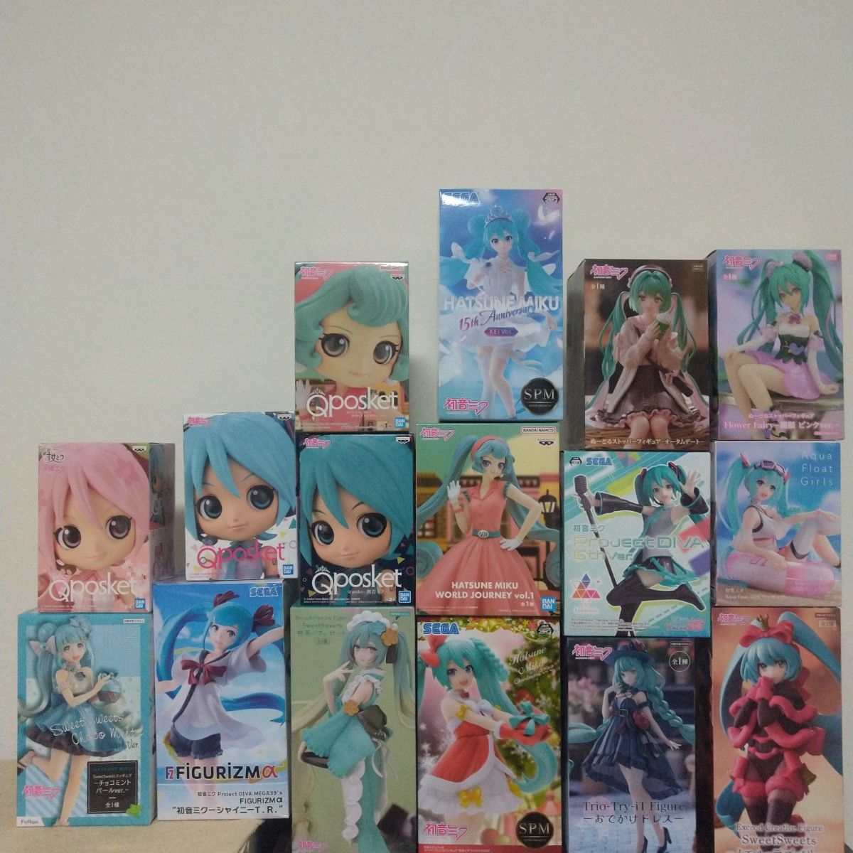 初音ミク プライズフィギュア16体まとめセット